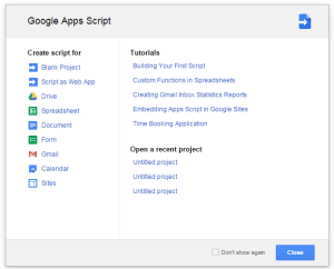 Select Blank Project